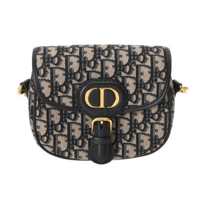 Christian Dior Navy Jacquard Shoulder Bag Jacquard