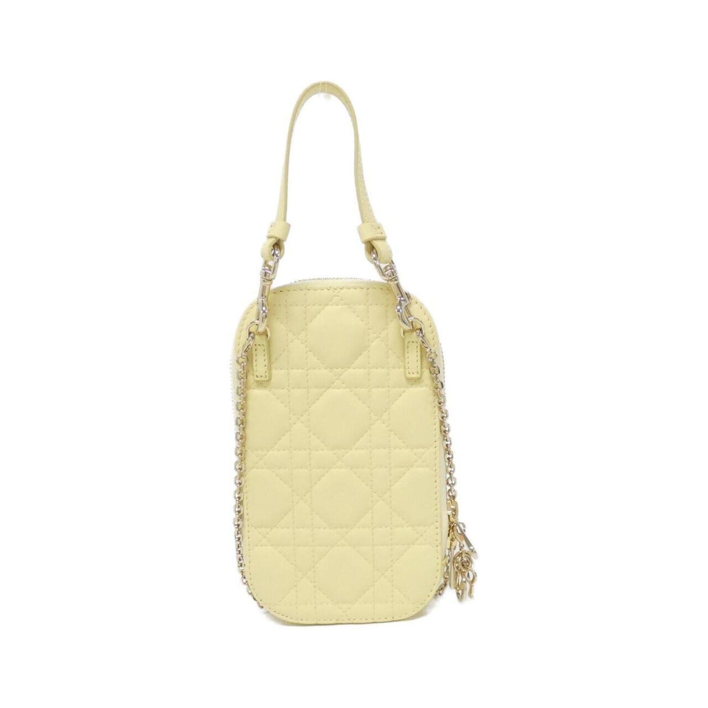 Christian Dior Yellow Leather Handbag Leather