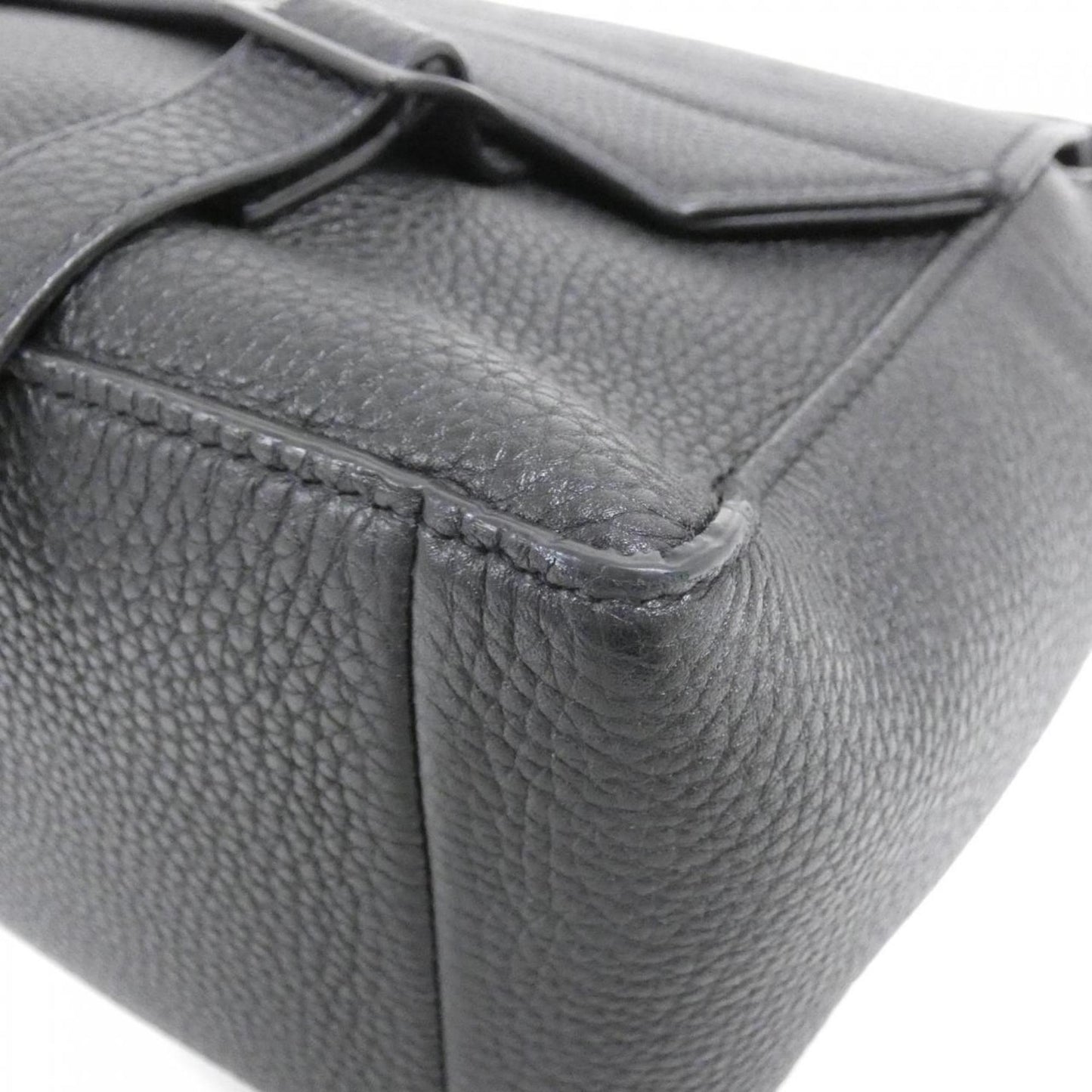 Christian Dior Black Leather Shoulder Bag Style 28