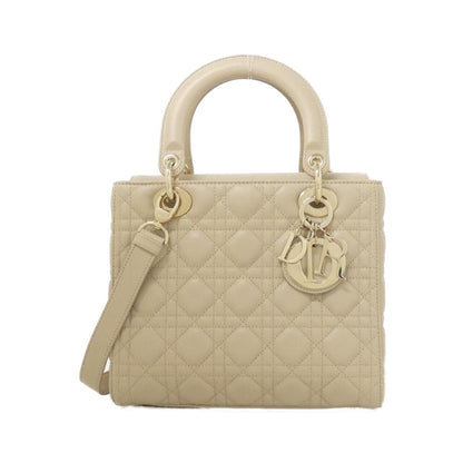 Christian Dior Beige Leather Handbag Style 2