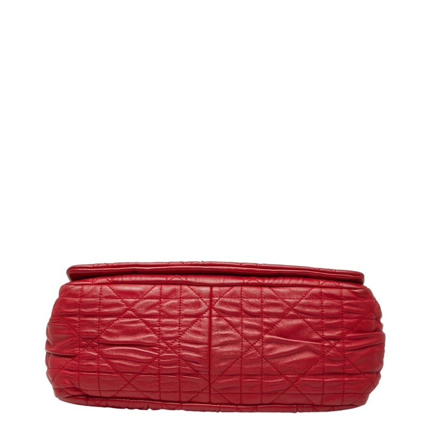 Christian Dior Red Color Leather Handbag Shoulder Bag Leather