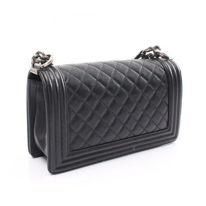 Chanel Boy Caviar Black Shoulder Bag Style 2