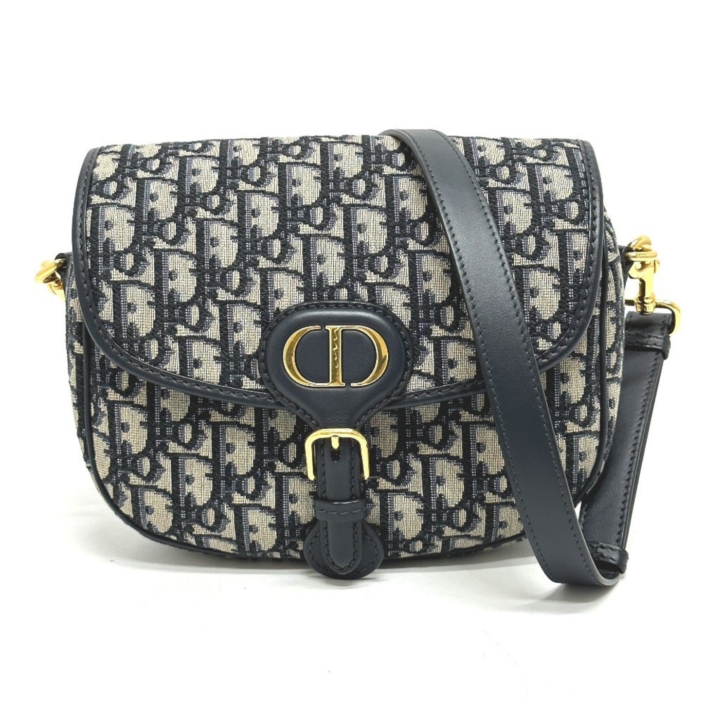 Christian Dior Gray Leather Shoulder Bag Style 4