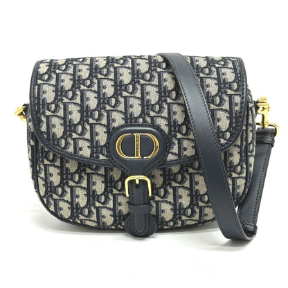 Christian Dior Gray Leather Shoulder Bag Style 4