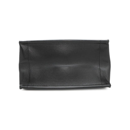 Christian Dior Black Leather Tote Bag