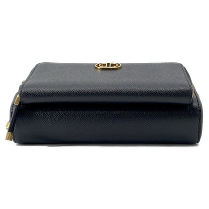Christian Dior Black Leather Shoulder Bag Style 25