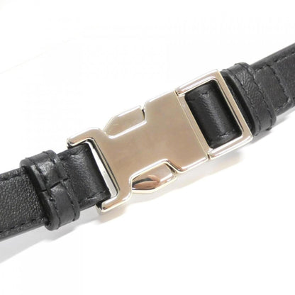 Christian Dior Black Leather Shoulder Bag Style 34