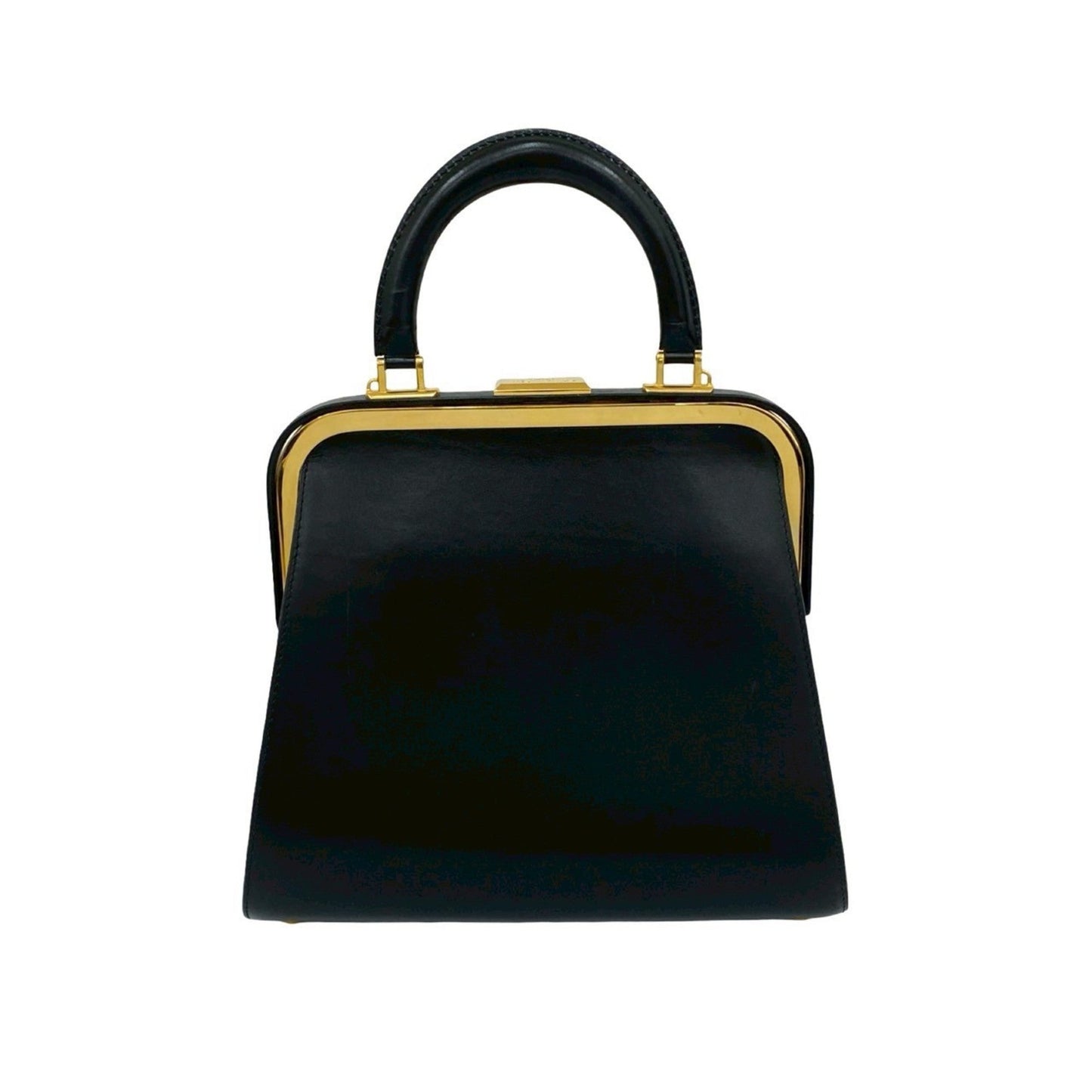 Christian Dior Black Leather Handbag Tote Bag Style 6