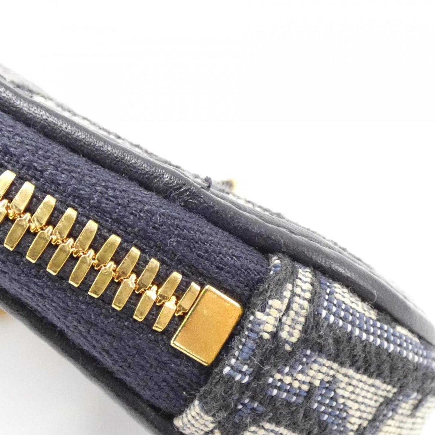 Christian Dior Blue Canvas Pouch Shoulder Bag