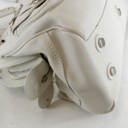 Christian Dior White Leather Handbag Style 2