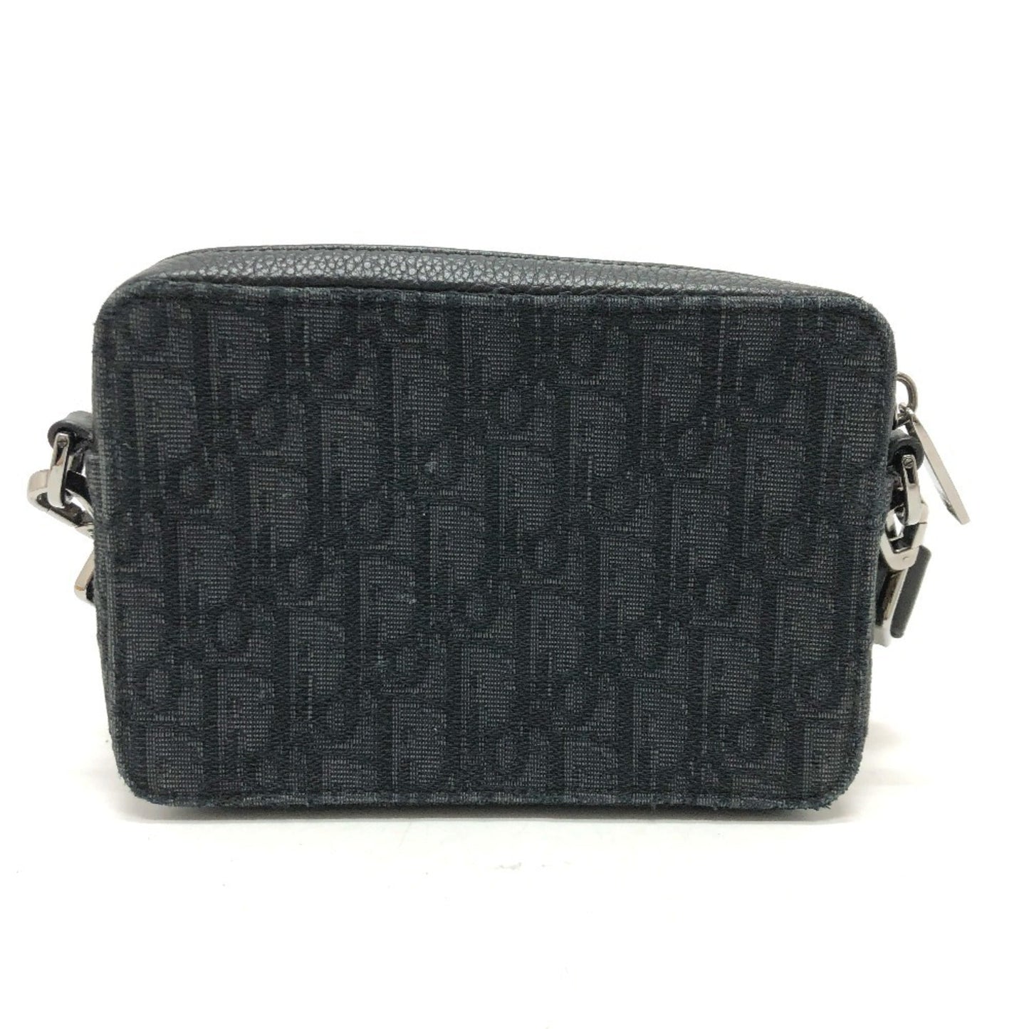 Christian Dior Navy Canvas Pouch Shoulder Bag