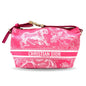 Christian Dior Pink Nylon Leather Pouch