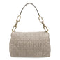 Christian Dior Gray Leather Shoulder Bag