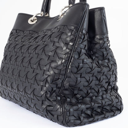 Christian Dior Black Leather Handbag Style 14