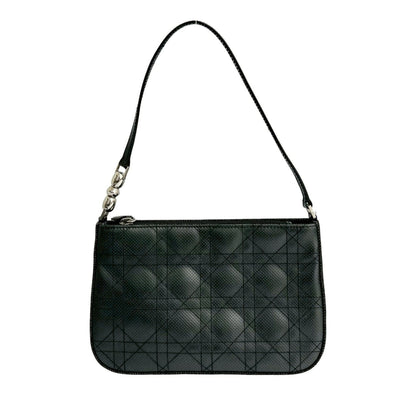 Christian Dior Black Leather Shoulder Bag Style 9