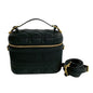 Christian Dior Black Leather Handbag Shoulder Bag Vanity Bag