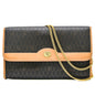 Christian Dior Dark Brown Light Brown Leather Shoulder Bag