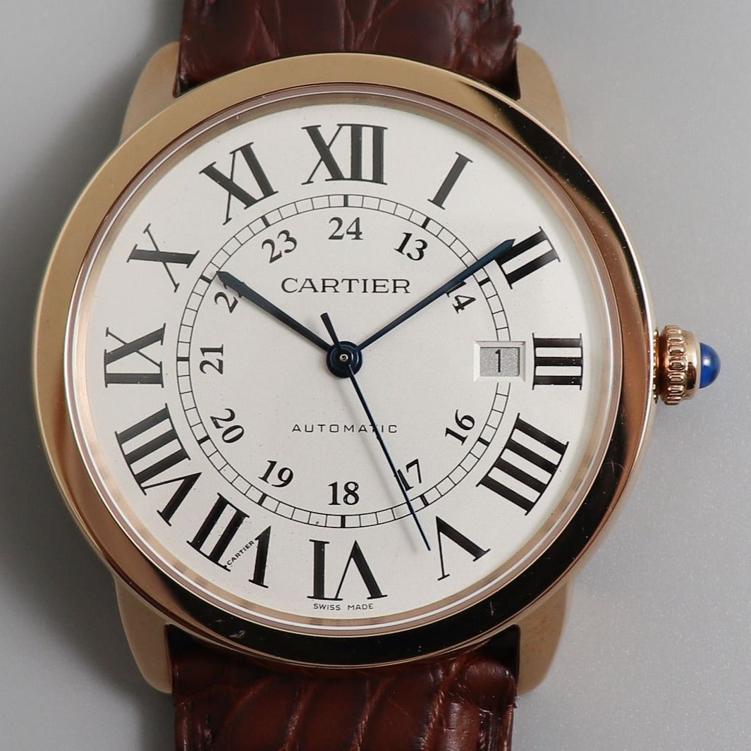 RONDE SOLO DE CARTIE 42MM ROSE GOLD WHITE DIAL