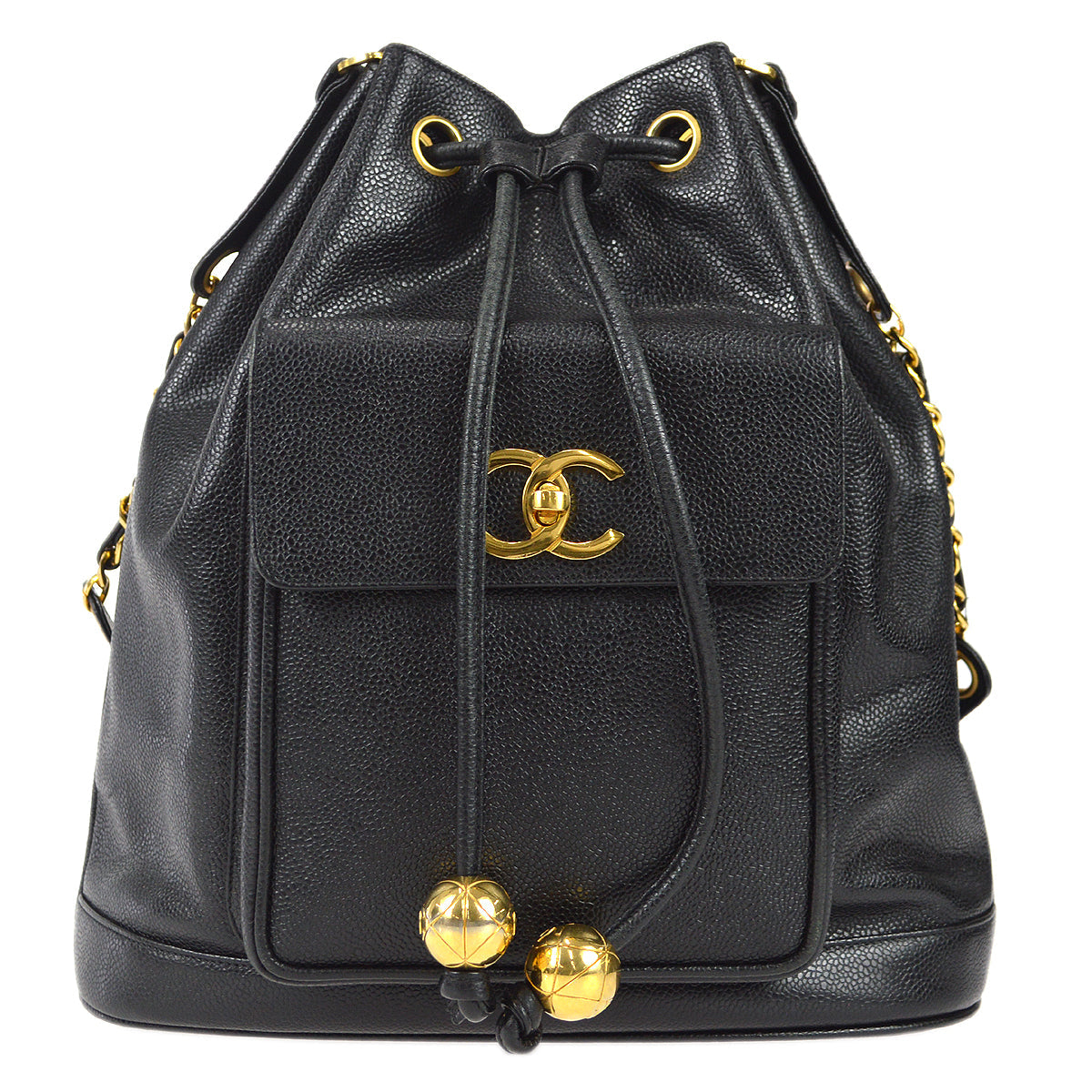 Chanel Caviar Black Chain Shoulder Bag Style 2