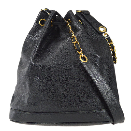 Chanel Caviar Black Chain Shoulder Bag Style 2