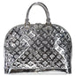 Louis Vuitton 2008 Alma MM Handbag Monogram Miroir Silver M93623