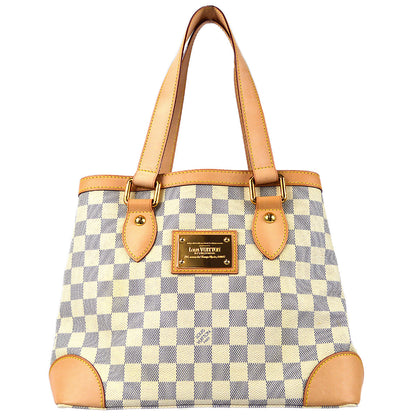 Louis Vuitton 2011 Damier Azur Hampstead PM Tote Handbag N51207