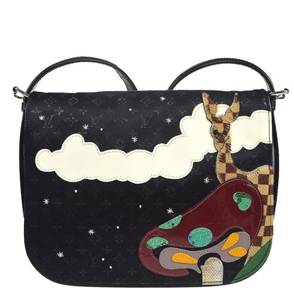 Louis Vuitton 2002 Black Satin Conte De Fees Musette M92273