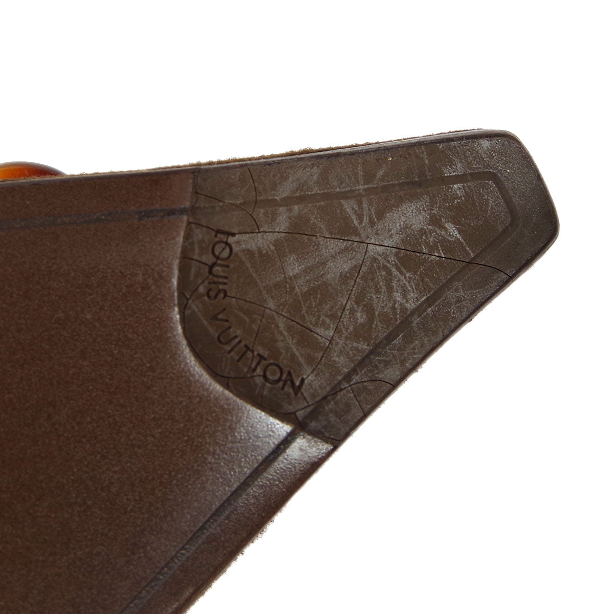 Louis Vuitton 2004 * Brown Suede Shoes Mules #36 1/2