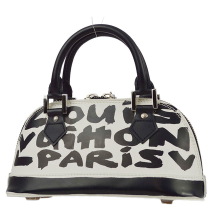 Louis Vuitton 2001 Black Graffiti Alma PM Handbag M92177