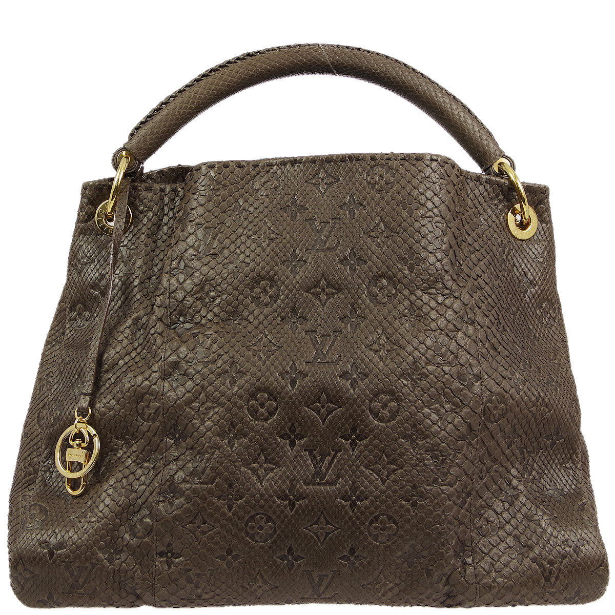 Louis Vuitton * 2010 Gris Monogram Exotic Artsy MM Hobo Handbag M90886