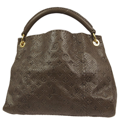 Louis Vuitton * 2010 Gris Monogram Exotic Artsy MM Hobo Handbag M90886