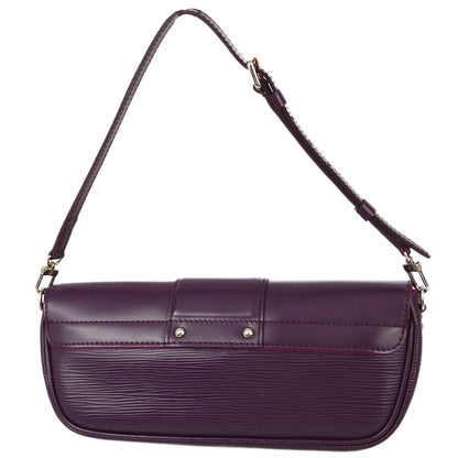 Louis Vuitton 2010 Purple Epi Pochette Montaigne Handbag M5929K