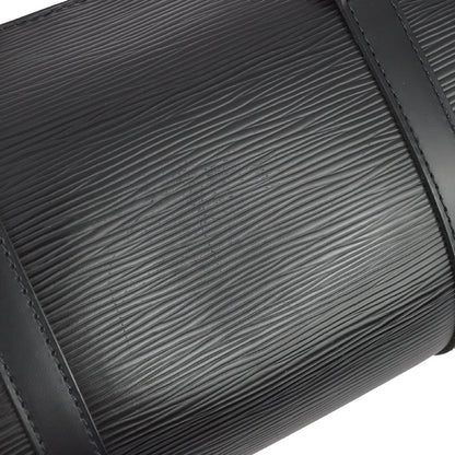 Louis Vuitton 2006 Black Epi Soufflot Handbag M52862
