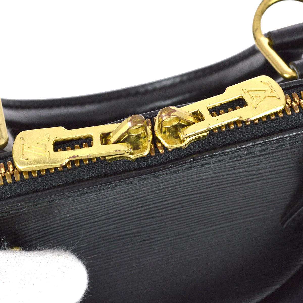 Louis Vuitton 1997 Black Epi Alma Handbag M52142