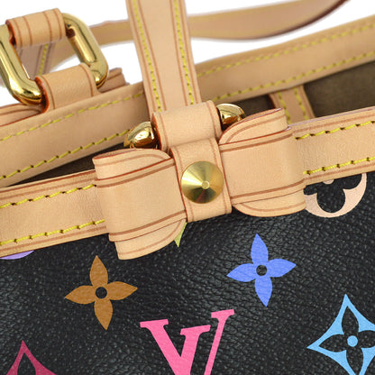 Louis Vuitton 2011 Black Monogram Multicolor Sharleen MM Tote Handbag M93213