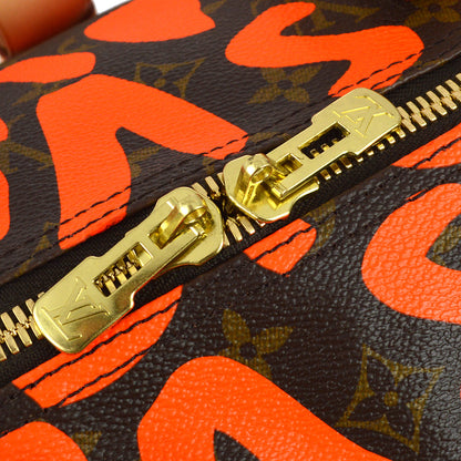 Louis Vuitton 2008 Orange Monogram Graffiti Keepall 50 Duffle M93699