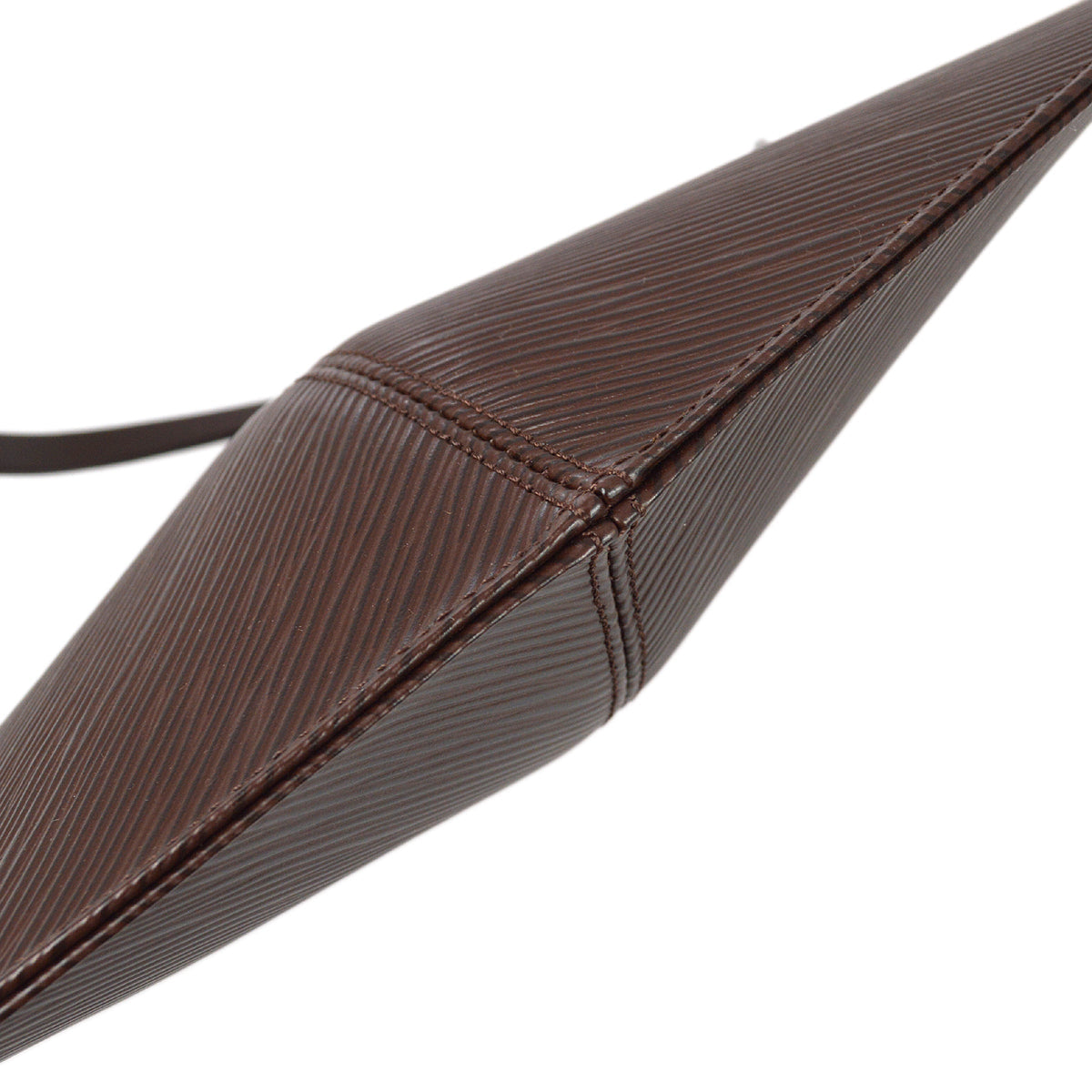 Louis Vuitton 2001 Brown Epi Pochette Demi-lune M5262D