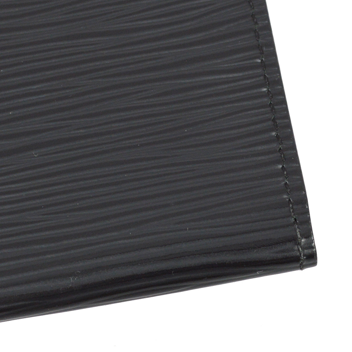 Louis Vuitton 2007 Black Epi Enveloppe Carte De Visite M56582