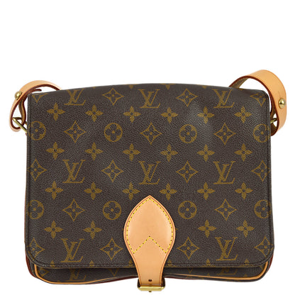 Louis Vuitton 1991  Monogram Cartouchiere GM Shoulder Bag M51252