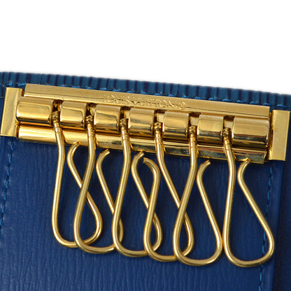 Louis Vuitton 1996 Blue Epi Multicles 6 Key Case M63815 Small Good