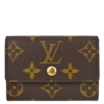 Louis Vuitton 2005 Monogram Porte Monnaie Plat Coin Case Wallet M61930