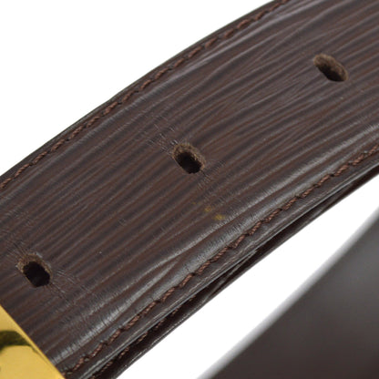 Louis Vuitton 2003 Brown Epi Ceinture Classic Belt #85/34 R15003 Small Good