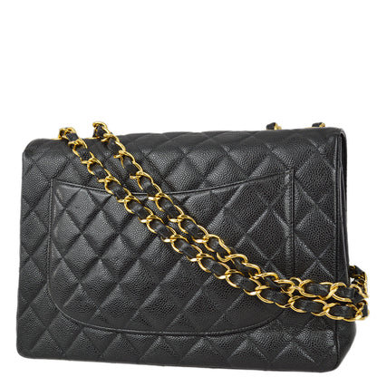 Chanel Classic Flap Caviar Black Shoulder Bag