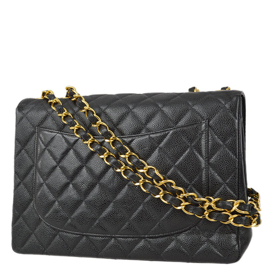 Chanel Classic Flap Caviar Black Shoulder Bag
