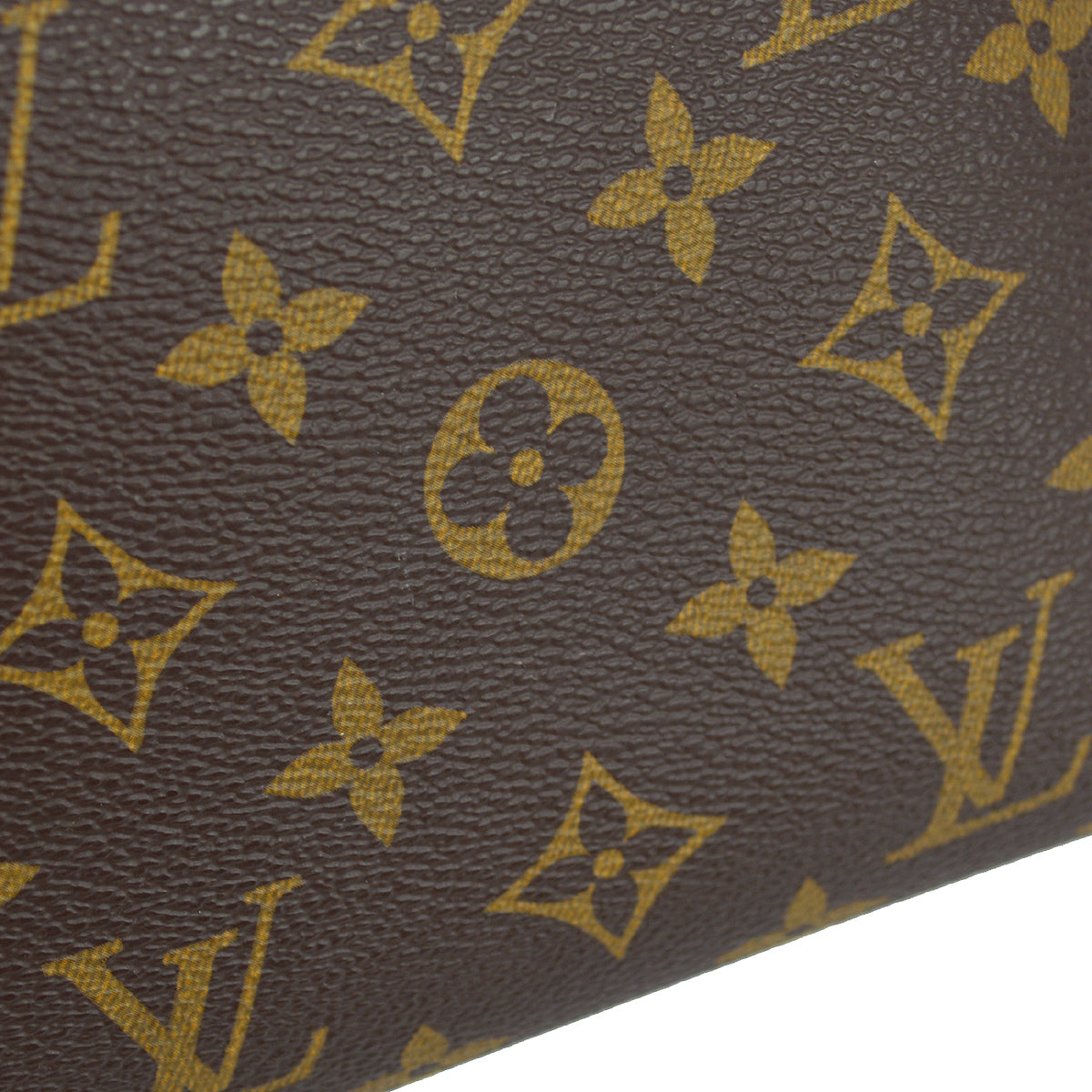 Louis Vuitton 2008 Monogram Trousse Demi Ronde Cosmetic Pouch M47520