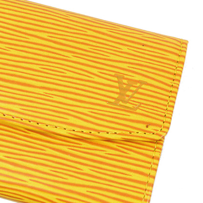 Louis Vuitton 2002 Yellow Epi Porte Mannaie Simple Coin Purse Wallet M63419