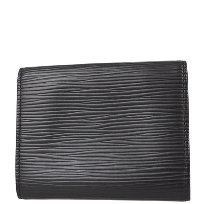 Louis Vuitton 1998 Black Epi Porte Monnaie Simple Coin Purse Wallet M63412