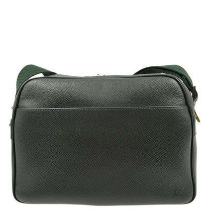 Louis Vuitton 1997 Green Taiga Reporter PM Shoulder Bag M30154