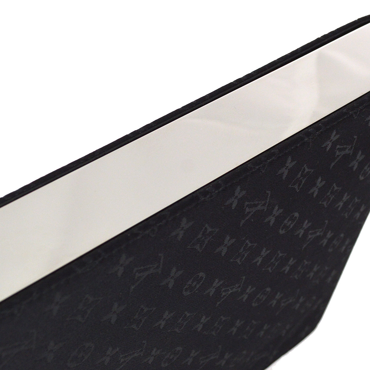 Louis Vuitton 2000 Black Monogram Satin Ange GM Handbag M92100