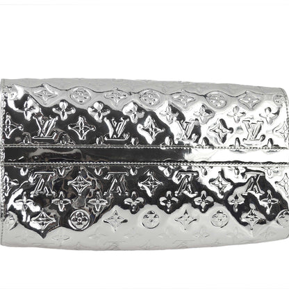 Louis Vuitton 2006 * Silver Monogram Miroir Speedy 35 Handbag M95271